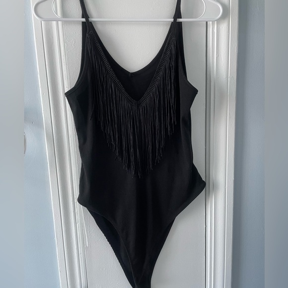 Tops - Black V-Neck Bodysuit